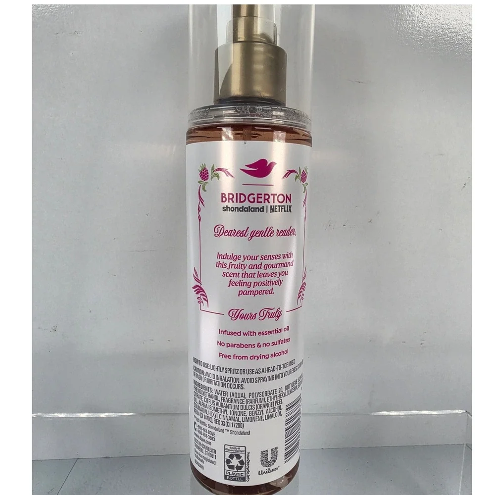 Dove Bridgerton Limited Edition Raspberry Rendezvous Body Mist 8oz